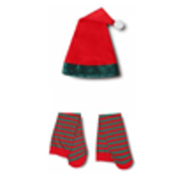 Jente Gutt Jul Elg Fancy Dress Xmas Party Cosplay Klær W red 110cm