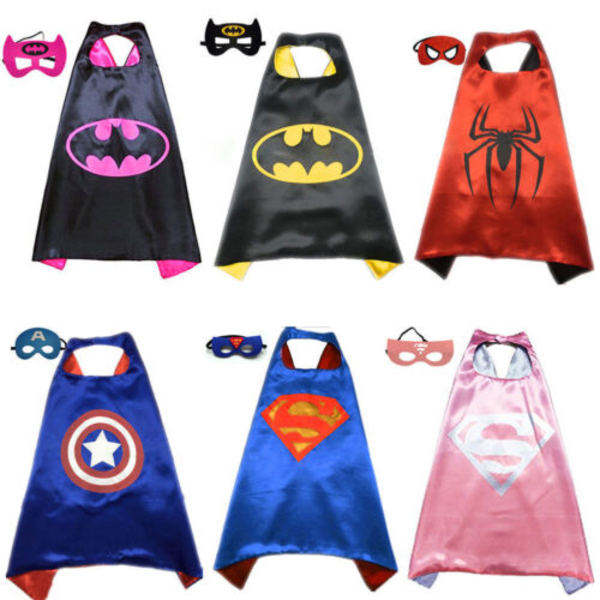 The Avengers Meroes, Avengers Masks - Cape+Eye Mask Cosplay W pink Superman