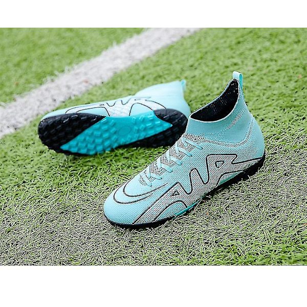 Fotbollsskor för män Vuxna barn Yttersula Halkfria unisex sneakers Z X Blue2 41