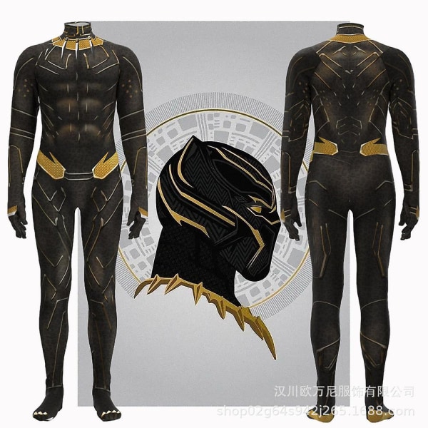 2023 Halloween Black Panther 2 cosplay sæt 120cm