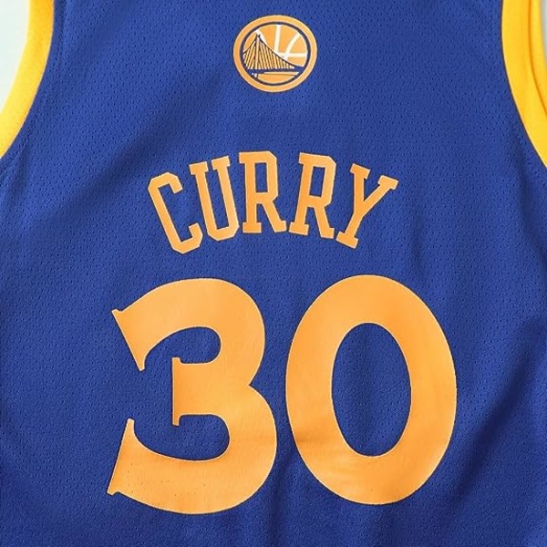 NBA Golden State Warriors Stephen Curry #30 Baskettröja Blue  cm wz 80