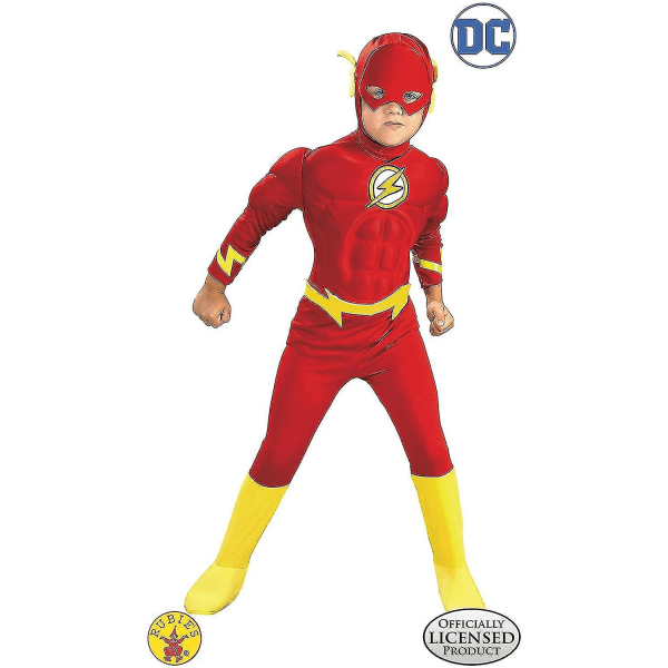 Childs The Flash Superhelte kostume til børn Z 7-8Years