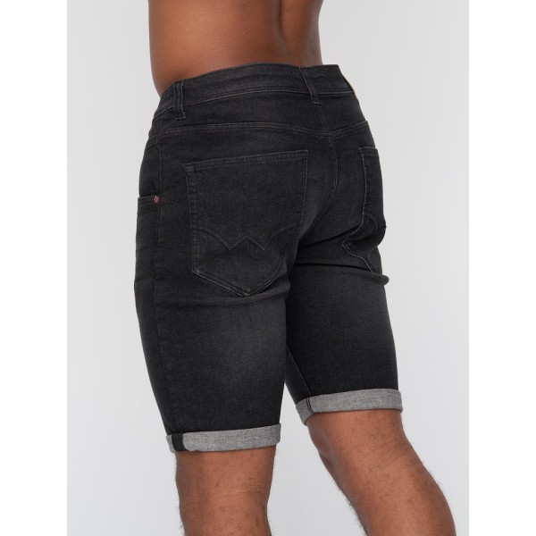Duck and Cover Herr Musstone Denim Shorts Z X Black Wash 38R