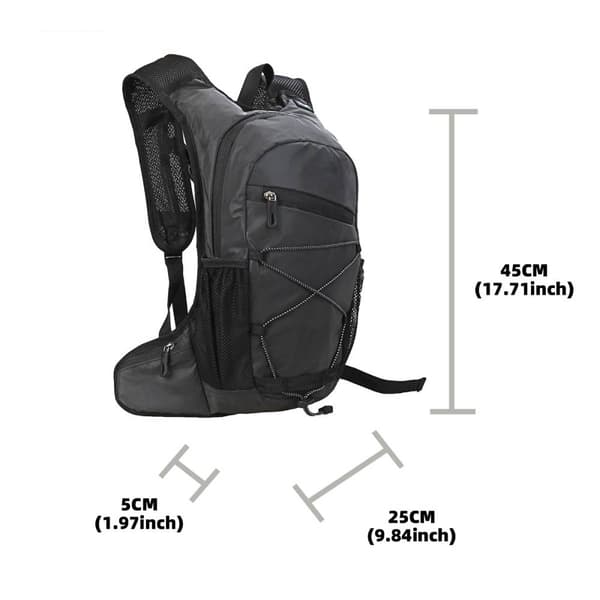 Cykling Och Löpning Ryggsäck, Utomhus Reflex Stor -1 Black