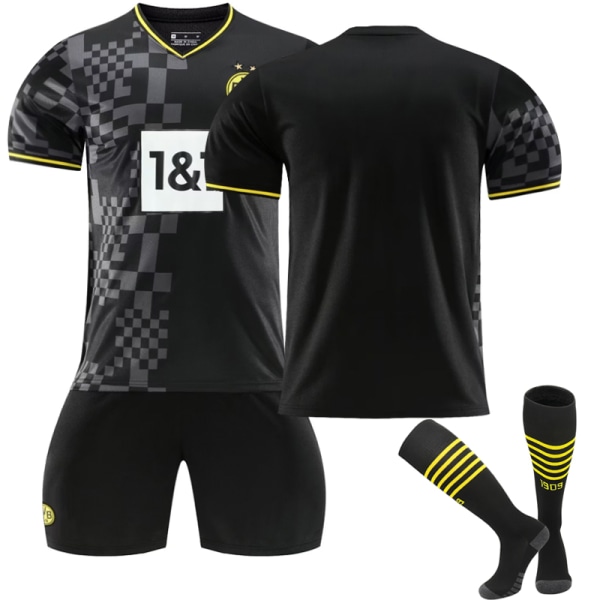 23.22. Uudet Borussia Dortmund Away Soccer Kits Jalkapalloasut Z Unnumbered Kids 20(110-120CM)
