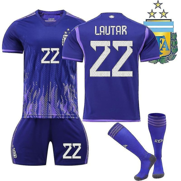 Jersey Argentina Champions Three Stars Away tröja W Lautar 22 XS