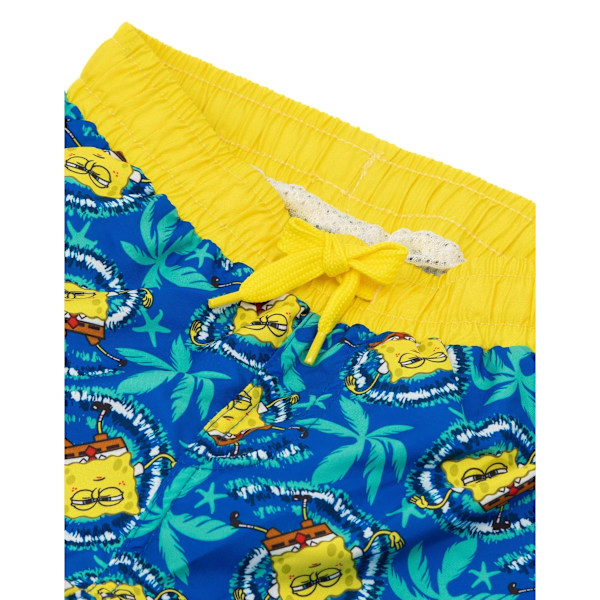 Sponge Bob Square Boys Repeat Print svømmeshorts 5-6 år B -1 Blue/Yellow 5-6 Years