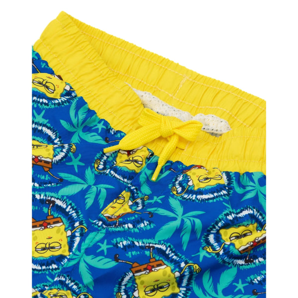 SpongeBob SquarePants Gutter Repeat Print Badeshorts 4-5 år B-1 Blue/Yellow 4-5 Years