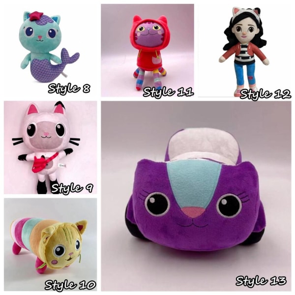 Gabby Dollhouse Plyschleksak Stuffed STIL 11 Z X Style 11