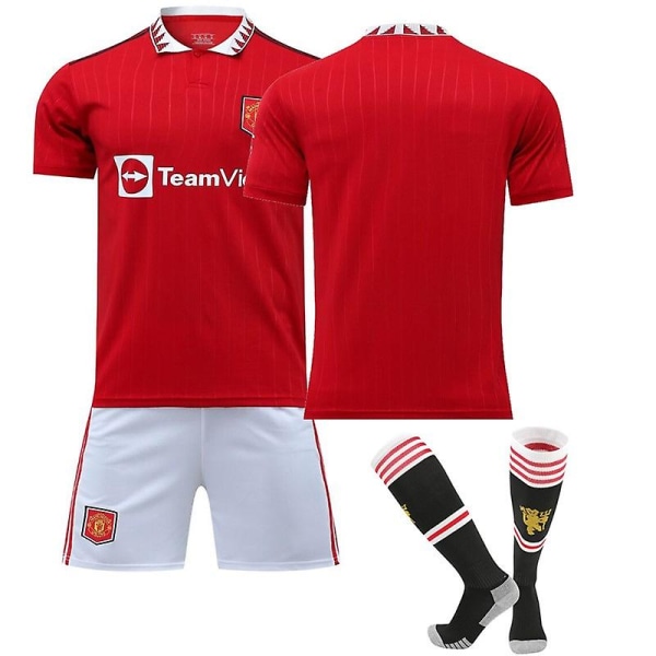 22-23 Manchester United Fotbollströja Kits Vuxen fotbollströja W Unnumbered XXL