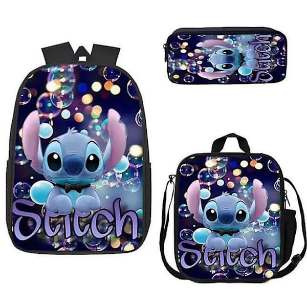 Stitch Ryggsäck Set skolväska -1 Style 19