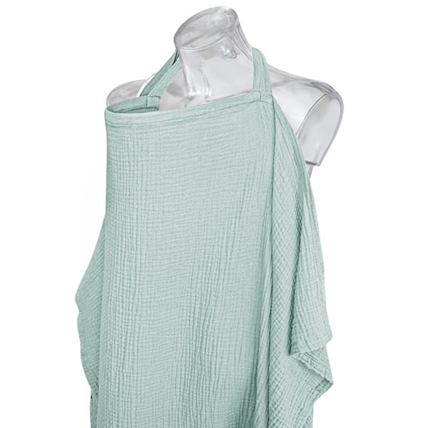 Amning Bomullsskydd Integritetsskydd med Halter Neck Nursing Filtar Breastfeeding Skydd grå V gray