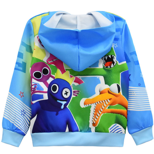 Rainbow Friends Barn Hettegenser Zip Coat Jakke Topper Julegave W A 140cm