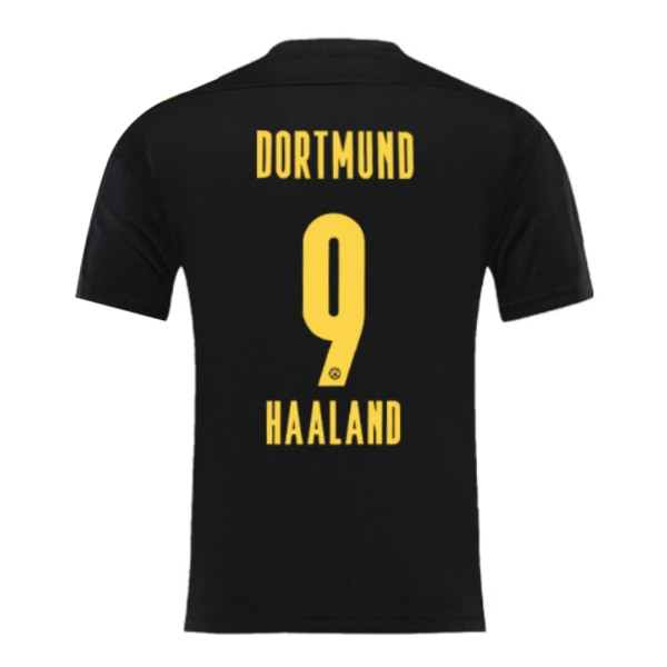 Dortmund Away Haaland Kids fotballdrakter for gutter Z black 8-9 Years