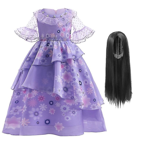 Easter Encanto Cosplay Costume Girl Dress for Carnival Princes Isabela 1 7*8T Z Isabela 6 2T