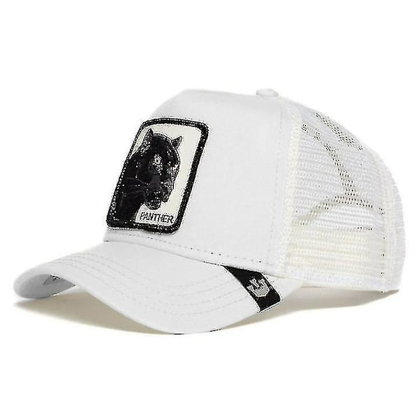 Aikuisten Panther Mesh Cap Kesä Baseball Cap Trucker Cap wz Panther White