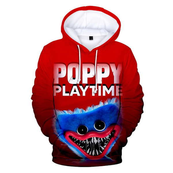 Kid Poppy Playtime 3D-printet hettegenser Vinter Casual Løs genser H B M