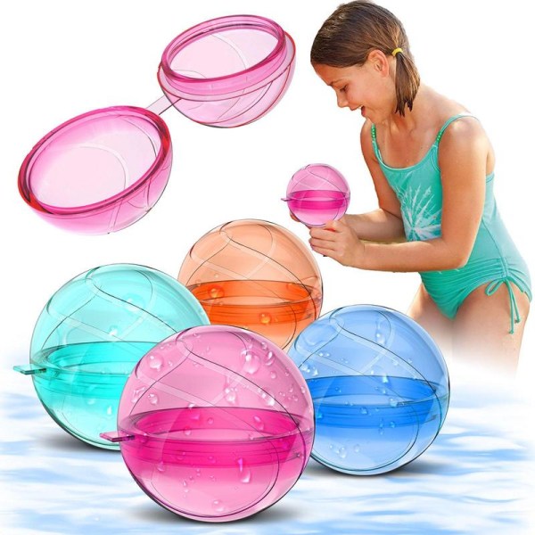 Silikon Vattenballonger Vattenstänkbollar Roliga vatteninjektionsleksaker 12st Set Z 12pcs