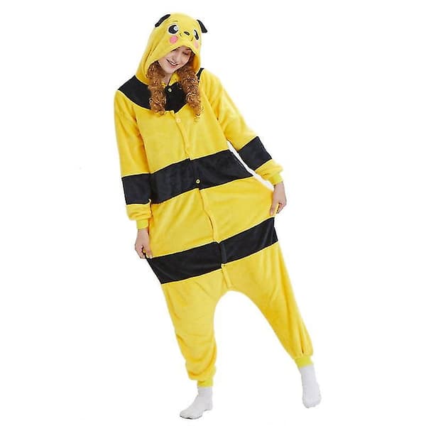 Bee Pyjamas Animal Onesie Bee Kostym fÃ¶r Halloween Cosplay - XL