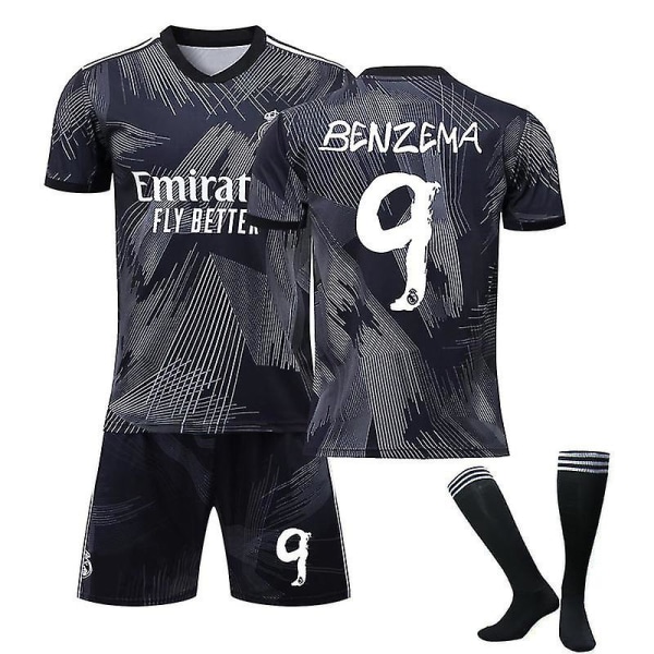 Benzema hjemmebanetrøje, udebanetrøje Benzema 9 W 2223 dark grey M