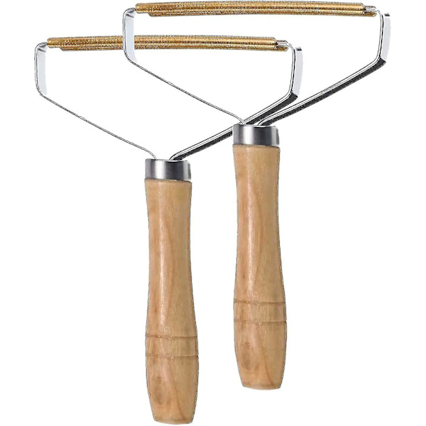 [2-pack] Manuell anti-hårborste, anti-pillande rakhyvel, bärbar borstrakapparat Plyschkläder för hemmet, hårborttagningshyvel för husdjursfilt-26 W