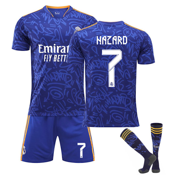 Lapset / Aikuiset 21 22 World Cup Real Madridin jalkapallopaita C HAZARD-7 m#