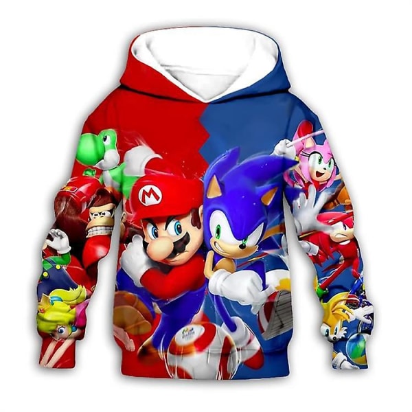 Sonic Game Sweater 3d Anime Cosplay Barntröja-a W M
