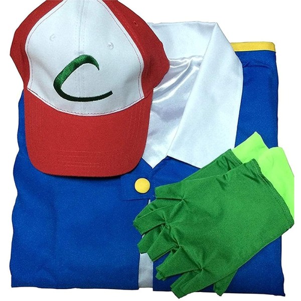Anime blå jacka för män Cosplay Cosplay XXXL - 130cm