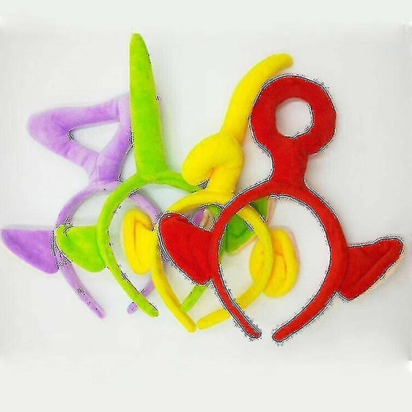 Söta Teletubbies Anime Pannband Barn Party Hoops y Green Adult