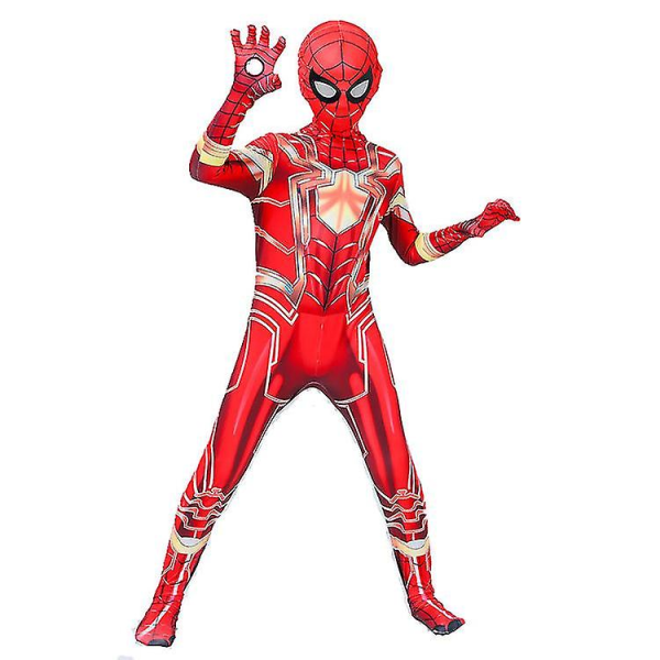 Golden Steel Spider Onesie Voksen Child Halloween Costume Z 170