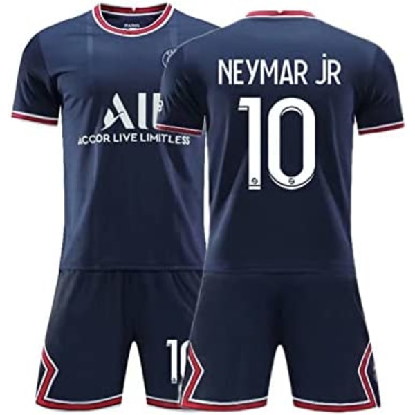 børns fodboldtrøje nr. 30 Messi nr. 7 Mbappé nr. Neymar 16-3XL C 10 26