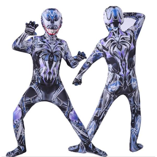 Børn Drenge Spiderman Fancy Dress Fest Jumpsuit Cosplay Kostume Colored Venom 150cm