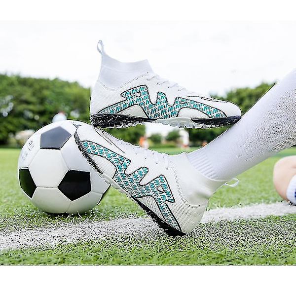 Fotbollsskor för män Vuxna barn Yttersula Halkfria unisex sneakers Z X White2 32