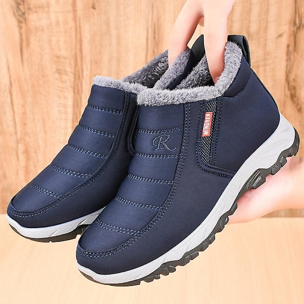 Miesten talv bootsit, kevyet, vedenpitävät, lämpimät lumikengät talvivaatteille 808-Perfet Blue2 Blue 39