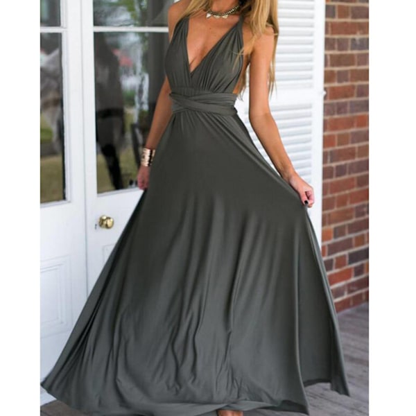 Naisten side, monisuuntainen avoauto, morsiusneito Z Grey L