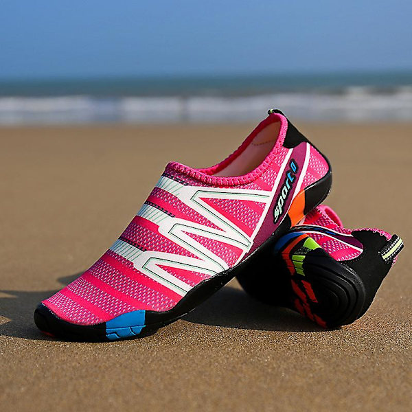 Uimavesikengät Outdoor Beach Vesisukat Avojaloin kahluukengät Quick Dry Shoes W Rose Red 41