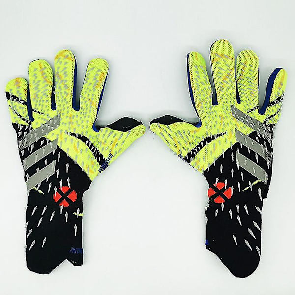 Fodboldmålmandshandsker Fingerbeskyttelse V Black Green 9