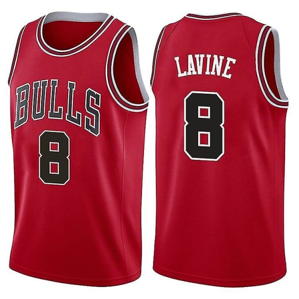 Ny sæson Chicago Bulls Zachary Thomas Lavine basketballtrøje. XL
