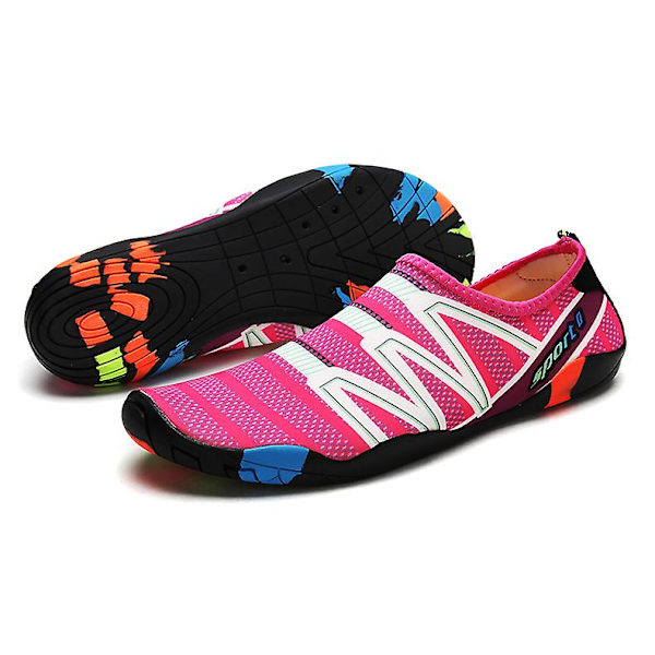 Uimavesikengät Outdoor Beach Vesisukat Avojaloin kahluukengät Quick Dry Shoes W Rose Red 44