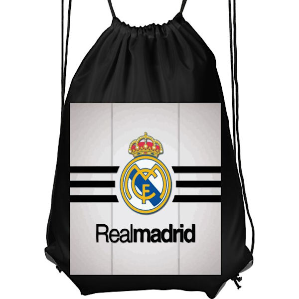 Gympapåse | Lätt Träningsväska för Vuxna Real Madrid svart V . black Vuxen