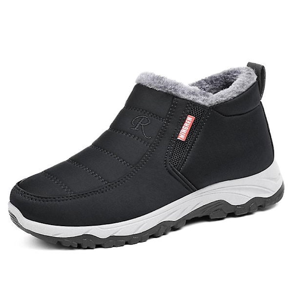 Miesten talv bootsit, kevyet, vedenpitävät, lämpimät lumikengät talvivaatteille 808-Perfet Black2 Black 37