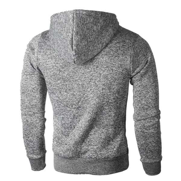 Långärmad tröja för män Relaxed Fit Sweatshirt Casual Hoodie W light grey XL