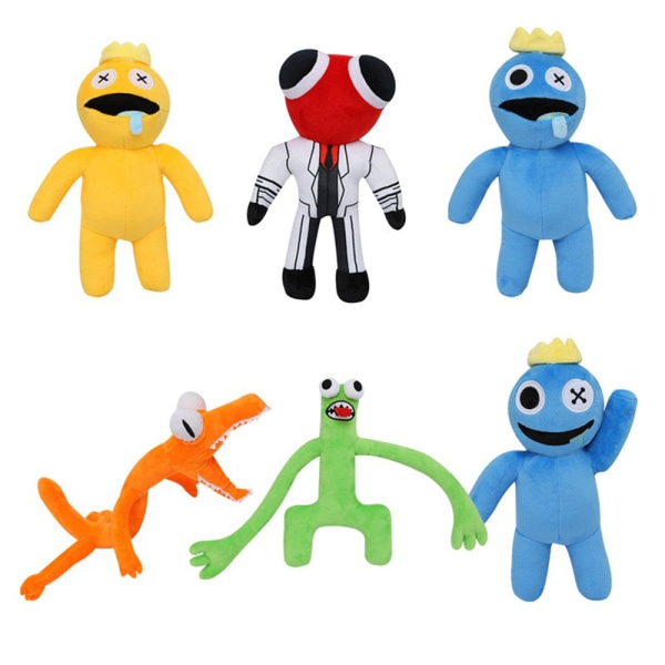 30 cm Rainbow Friends pehmolelu sarjakuvapelihahmonukke W yellow one size