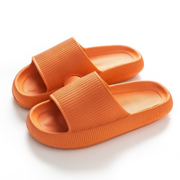 Kvinders skysko med tyk platform H orange 34-35(230mm)