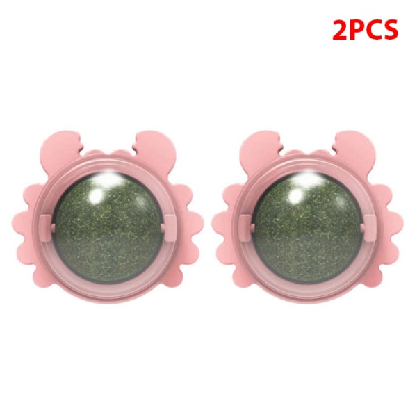 Husdjurssaker Frisk katt Kattmynta Leksaker Boll Katt Godis Slickande Snacks . pink 2 pcs