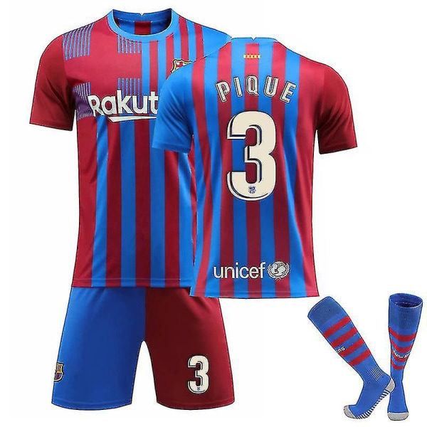 Fc Barcelona hjemmeskjorte sesong 202122 vY PIQUE For Adults XL