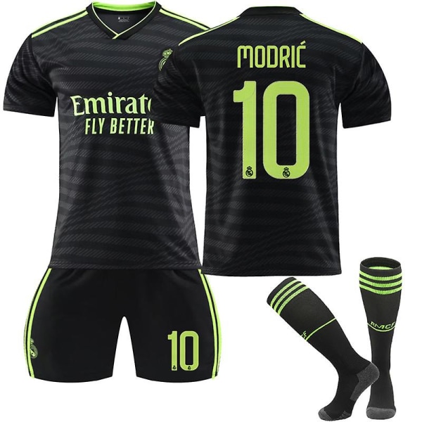 Mordely 20222023 Real Madrid Borta Fotbollströja Set nr 10 Luka Modri vY XS (160165cm)