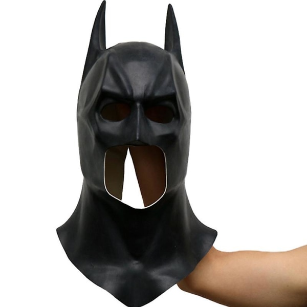 Barn Vuxna Batman Mask Latex Huva Carnivals Cosplay rekvisita -