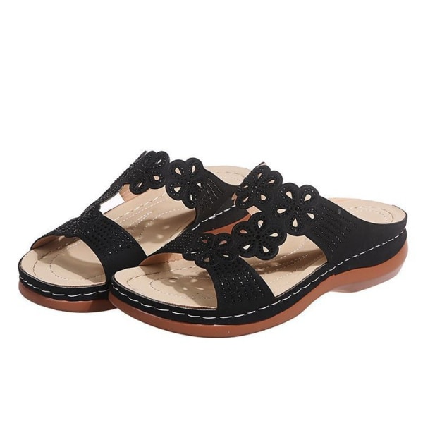 Sommar mode högklackade lätta plattform skor sandaler . darkbrown EU 35