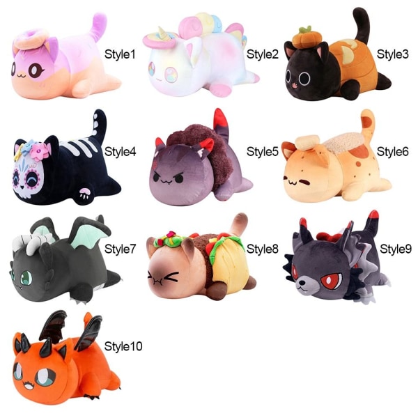 25CM Aphmau Plush Legetøj Dyr Plush Meemeow Kattedukker STYLE 5 W